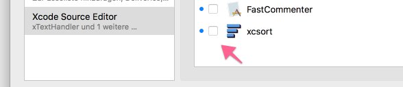Xcode extensions in System Preferences